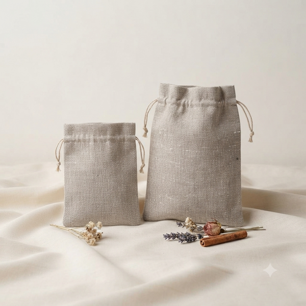 Premium Natural Jute Drawstring Potli Bag