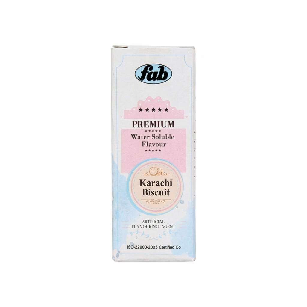 Fab Karachi Biscuit Water Soluble Essence (WS) – Classic Tutti Frutti Biscuit Flavour for Bakery & Desserts