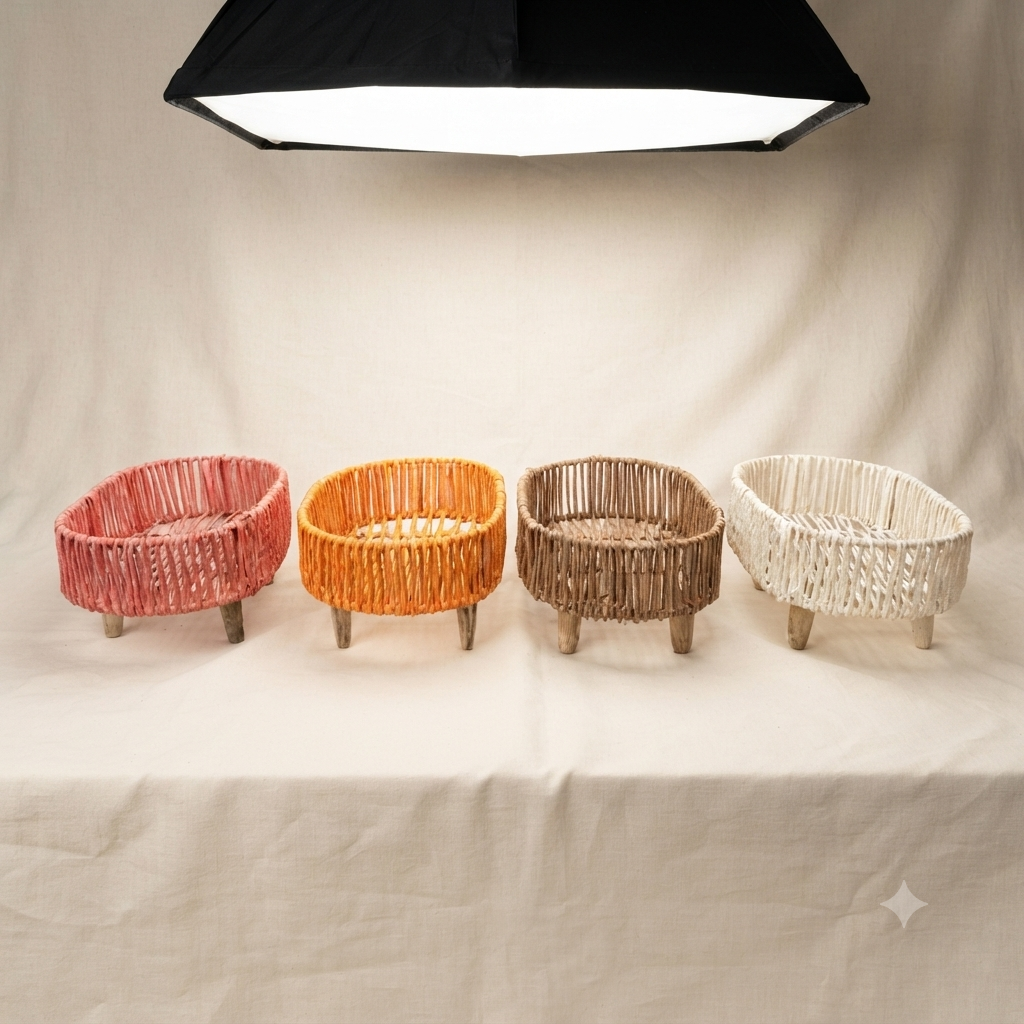 Premium Oval Wicker Gift Basket | Decorative Hamper Basket for Gifting & Home Décor