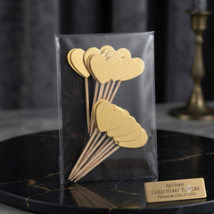 Gold Foil Heart Cupcake