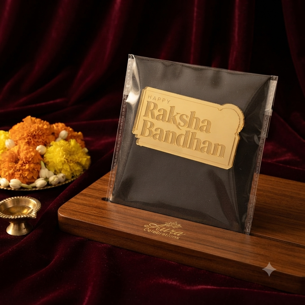 Happy Raksha Bandhan Acrylic Plaque Topper