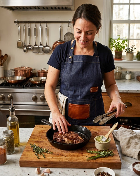 denime Kitchen Apron | Baking Cart