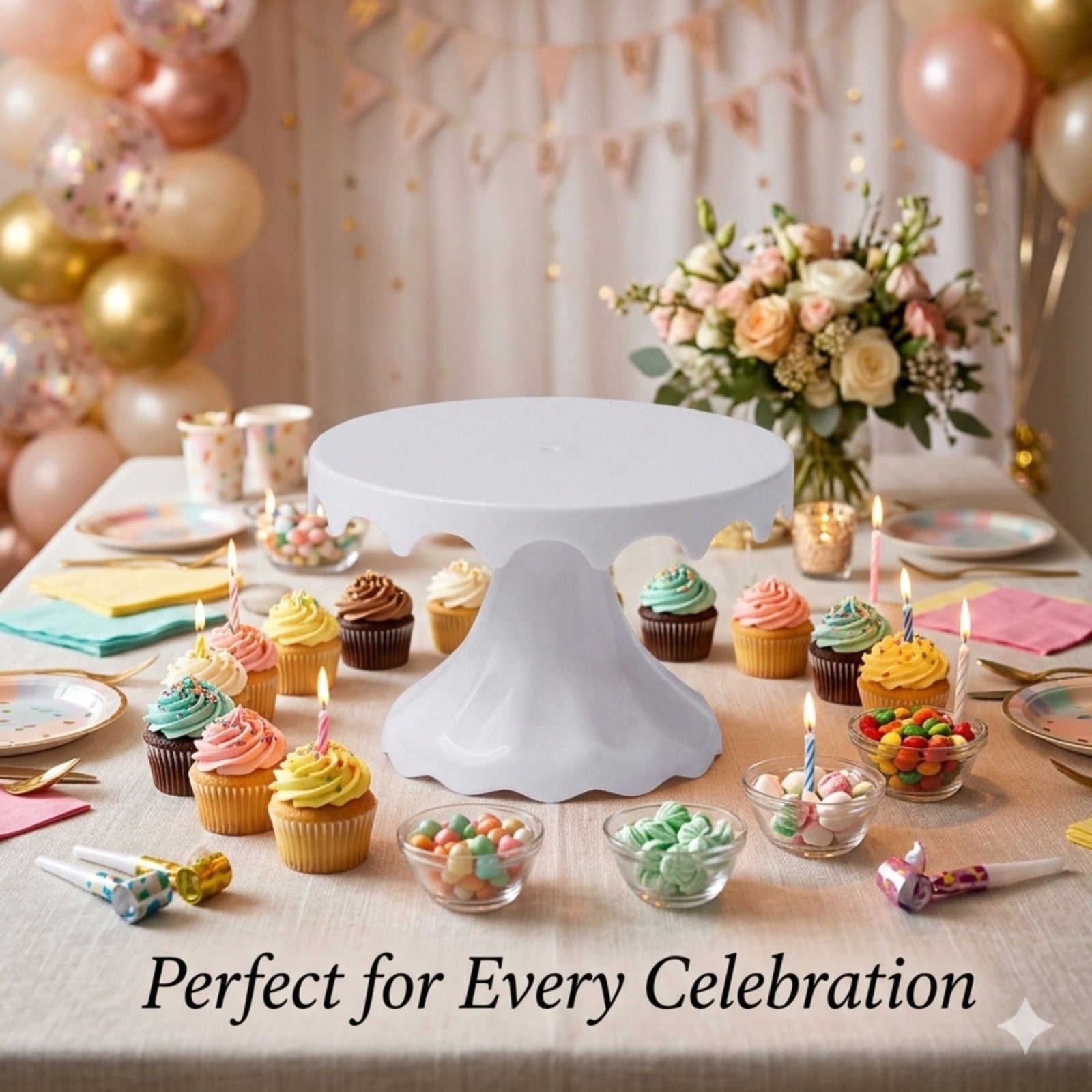 Ivory Bento Cake and Cupcake Stand | Baking Cart