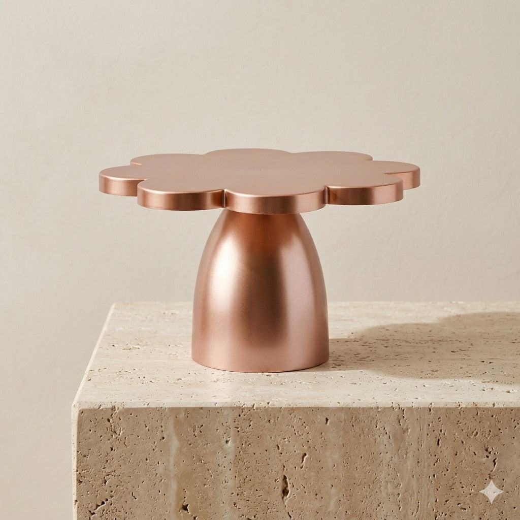 Rose Gold Floral Dessert & Cake Stand | Baking Cart