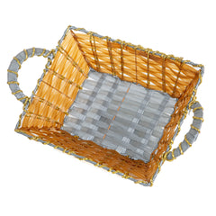 Handwoven Gift Basket with Handles | Decorative Hamper Basket | Baking Cart