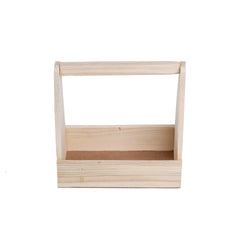 Rustic Wooden Carry Caddy Basket | Baking Cart