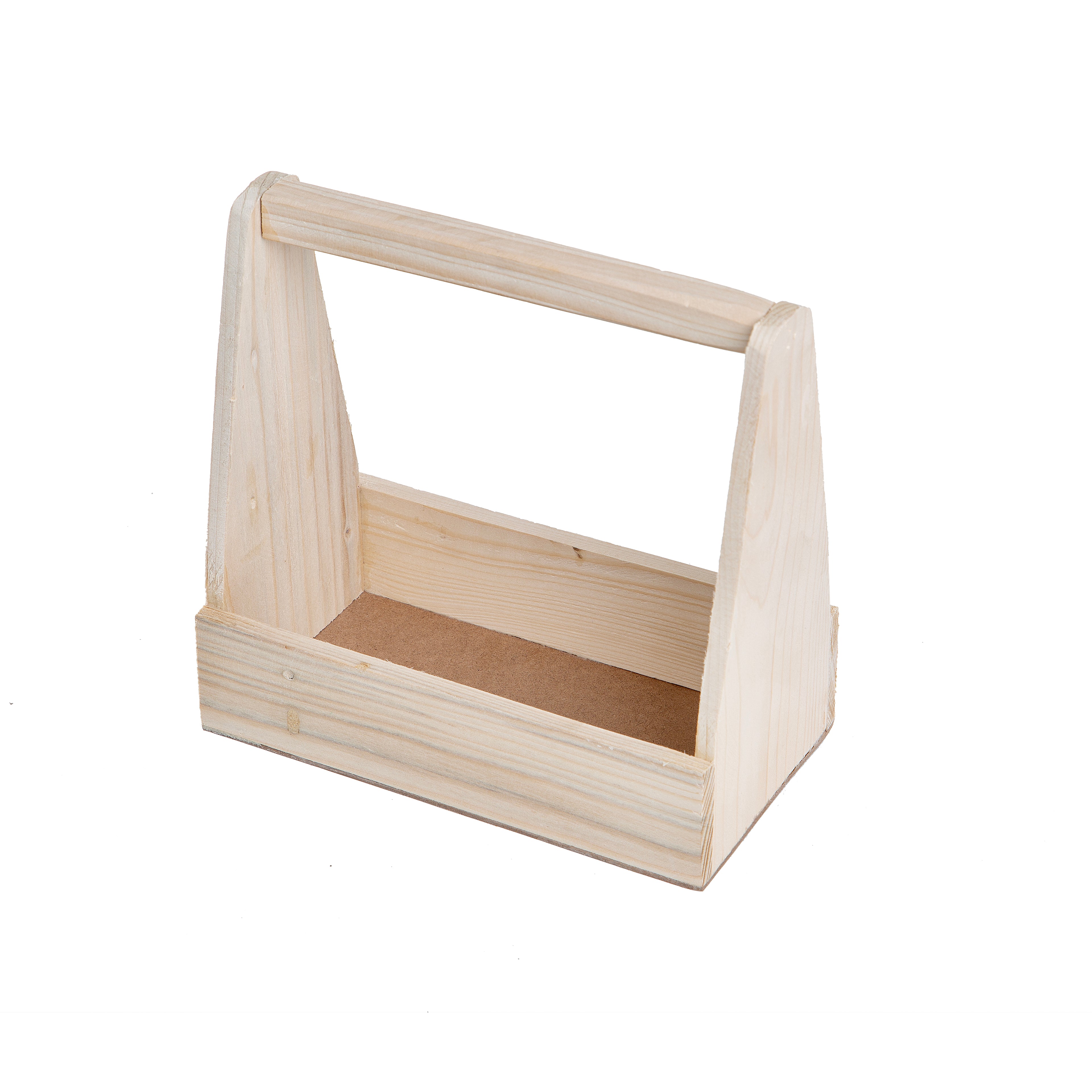 Rustic Wooden Carry Caddy Basket | Baking Cart