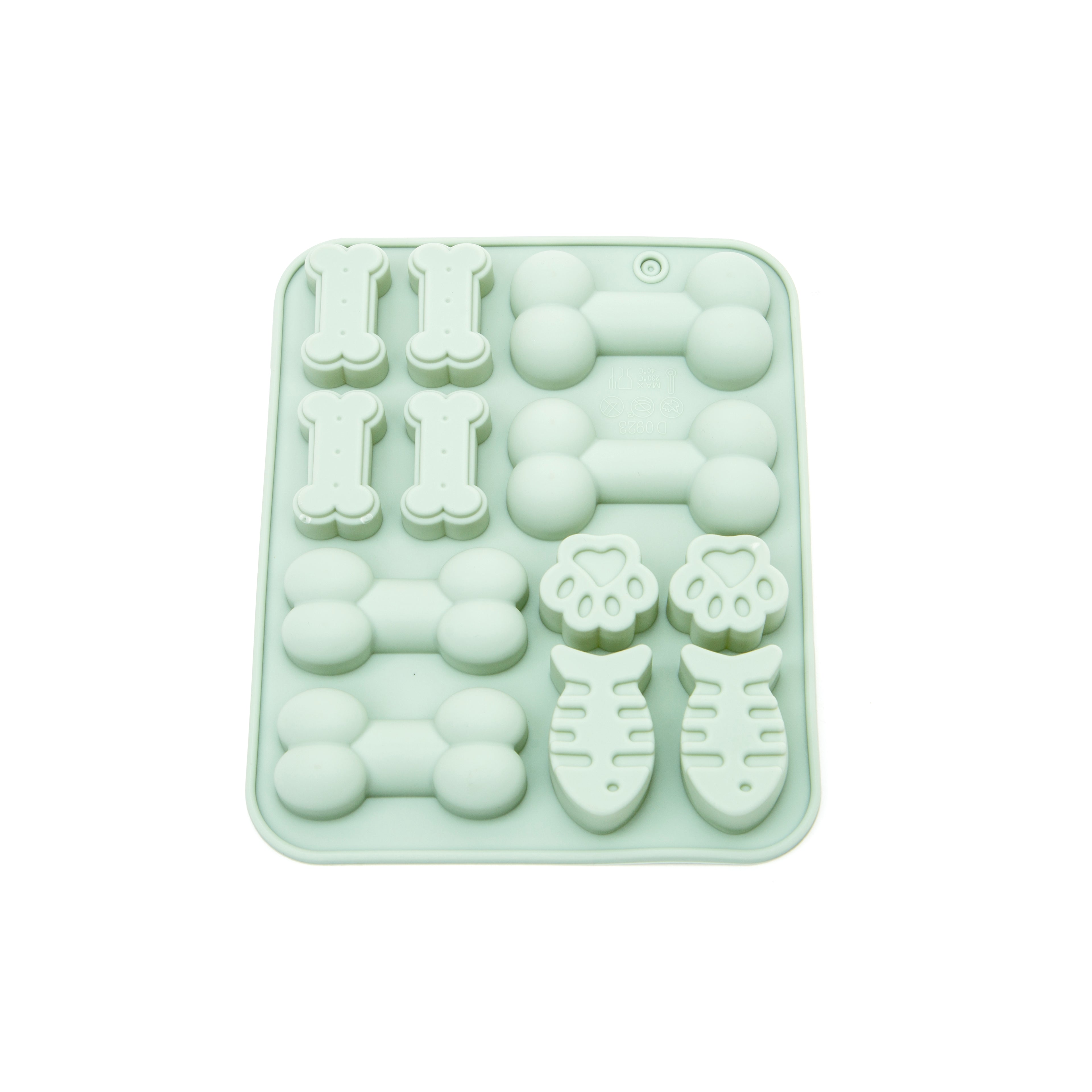 Pet-Themed Silicone Chocolate Mold – Bone, Paw & Fish Shape Candy Mold | 12 Cavity DIY Baking Mold