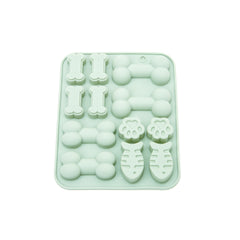 Pet-Themed Silicone Chocolate Mold – Bone, Paw & Fish Shape Candy Mold | 12 Cavity DIY Baking Mold
