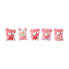 MARSHMALLOW CUTE TEDDY WITH HEARTS 10 PCS PACKING