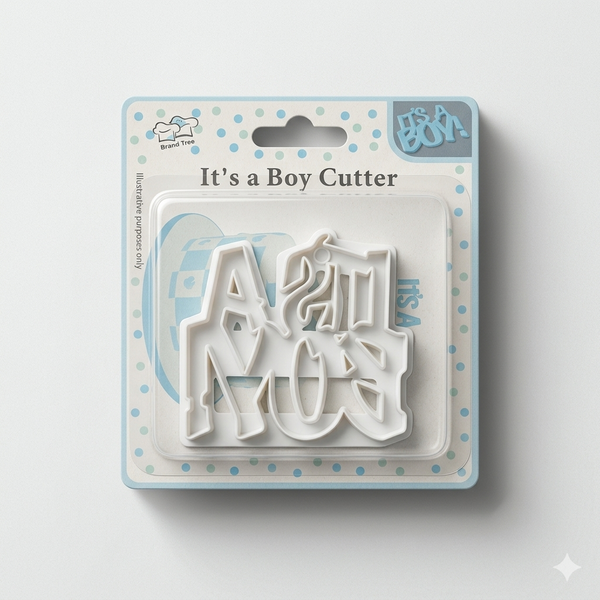 "It's A Boy" Letter Plastic Cutter