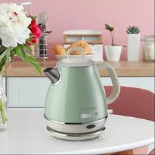 Ariete 2869 Vintage Electric Kettle, Stainless Steel, 1.7 L, Auto Switch Off, 2000 W, Green