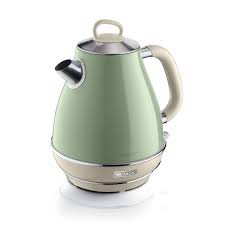 Ariete 2869 Vintage Electric Kettle, Stainless Steel, 1.7 L, Auto Switch Off, 2000 W, Green