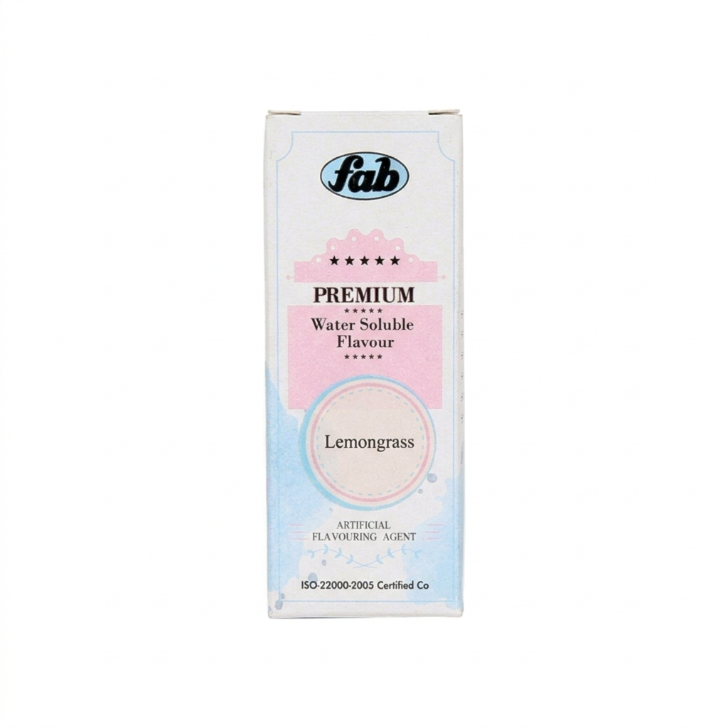 Fab Lemongrass Water Soluble Essence (WS) – Fresh Citrus Herbal Flavour for Beverages, Bakery & Desserts