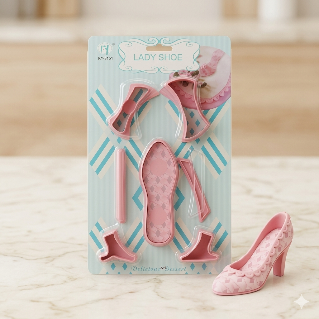 Lady Shoe Plastic Cutter Set