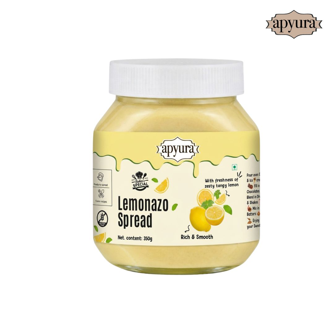 Apyura Lemonazo Spread & Filling - | Zesty Lemon Citrus Flavour for Cakes, Desserts & Beverages
