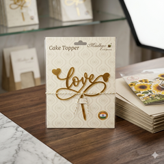 Love Script Acrylic Cake Topper