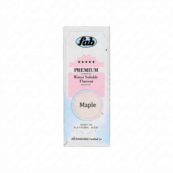 Fab Premium Maple Water Soluble Flavour | Artificial Flavouring Agent | For Bakery, Beverages & Desserts