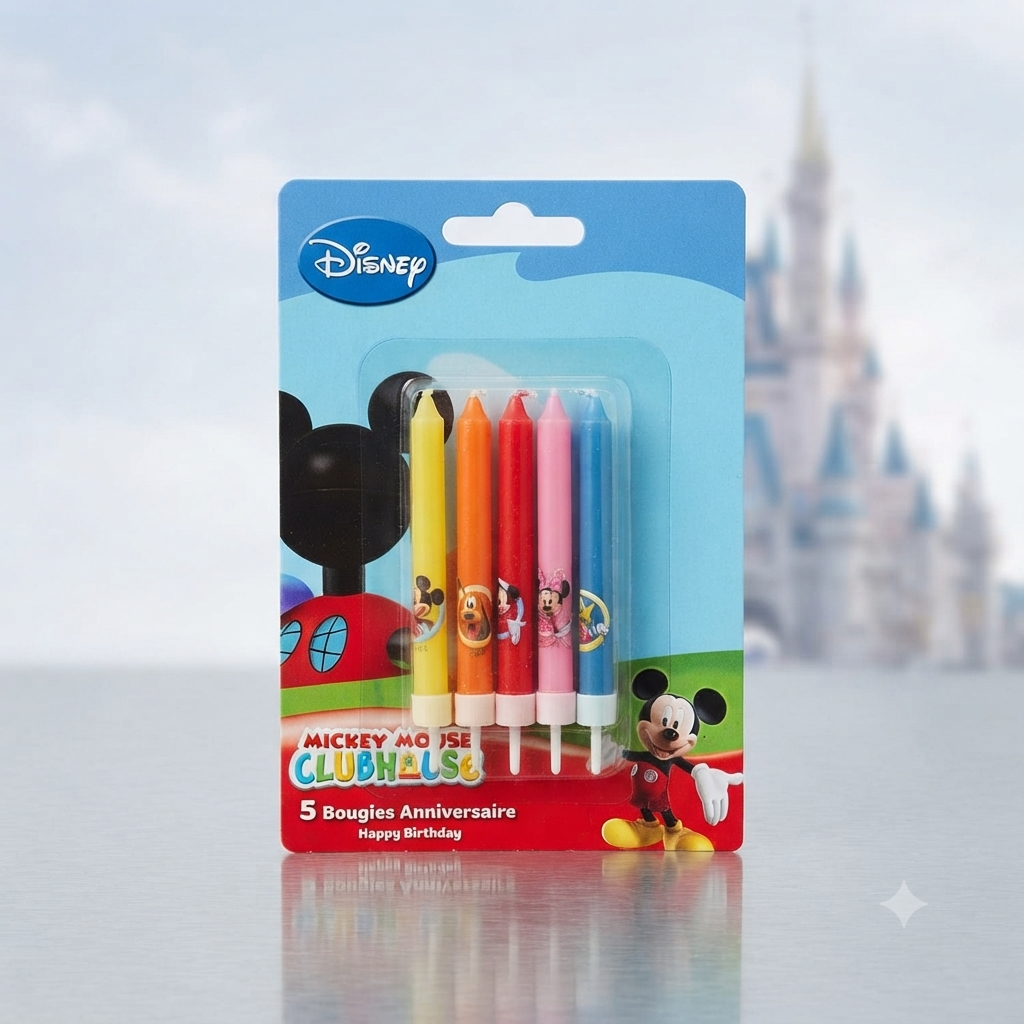Cartoon Cake Candles for Kids Birthday Celebrations