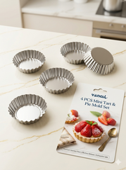 4 PCS Mini Tart & Pie Mold Set