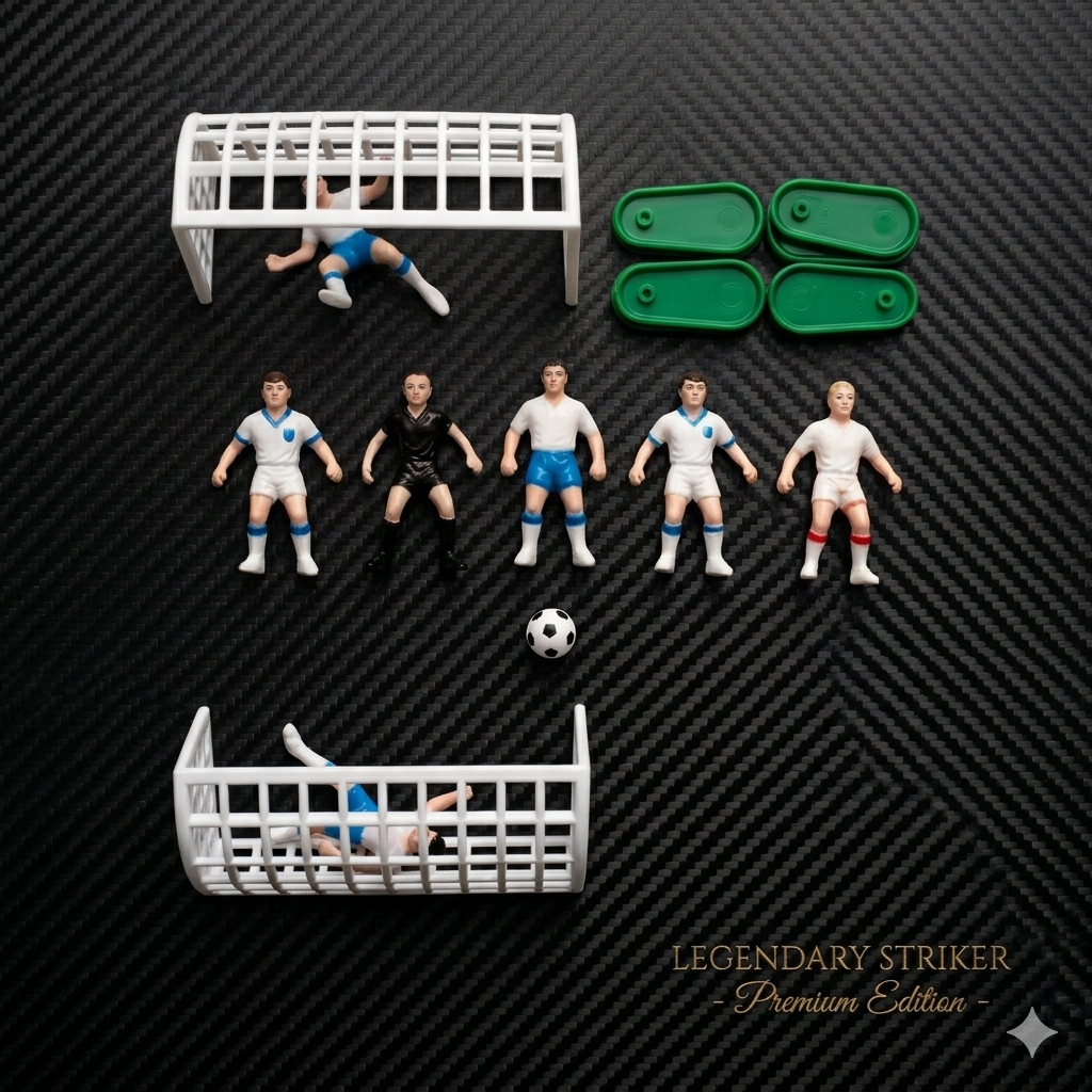 Mini Football Players & Goal Post Play Set