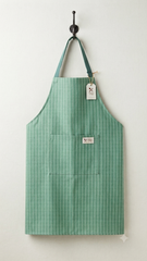 Mint Green Pinstripe Apron