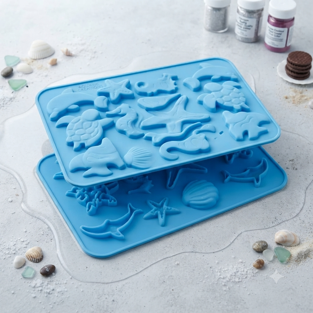 Silicone Sea Creature Chocolate Mold Tray