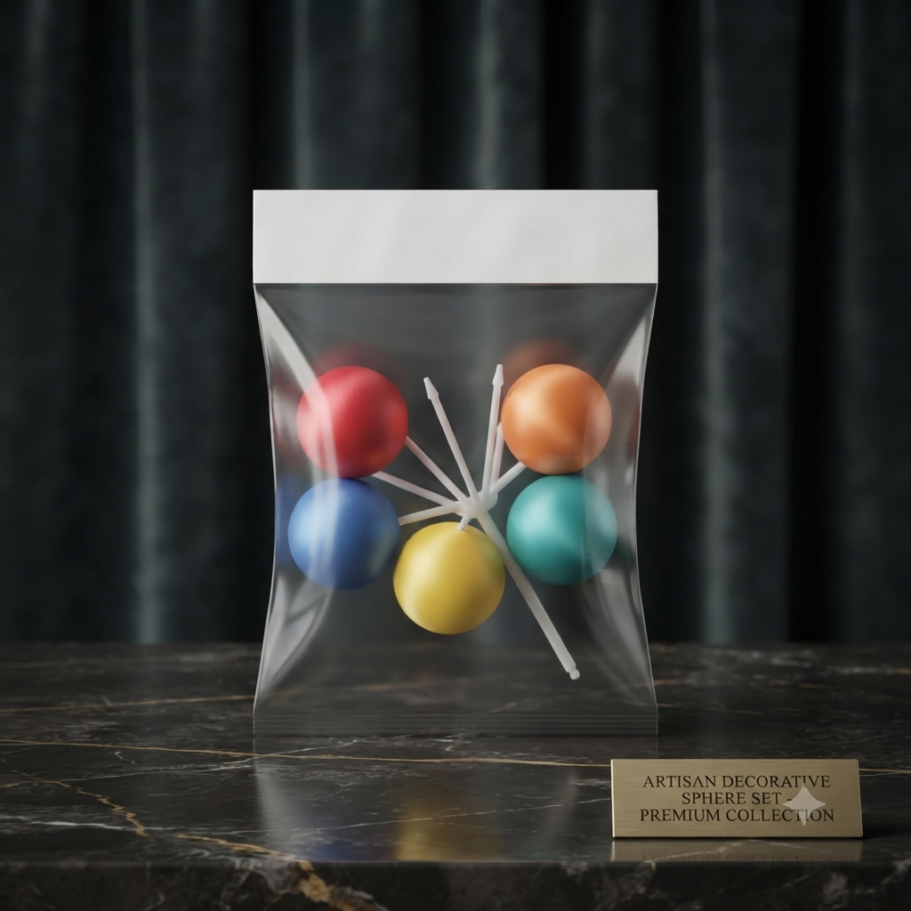 Pastel Cake Ball Topper Set with Sticks