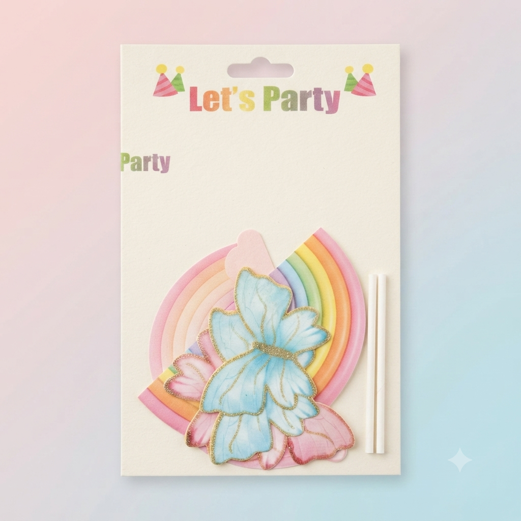 Pastel Rainbow Butterfly