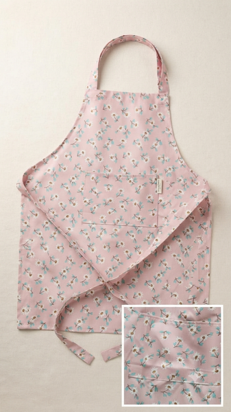 Pink Floral Kitchen Apron