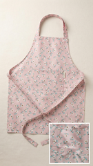 Pink Floral Kitchen Apron