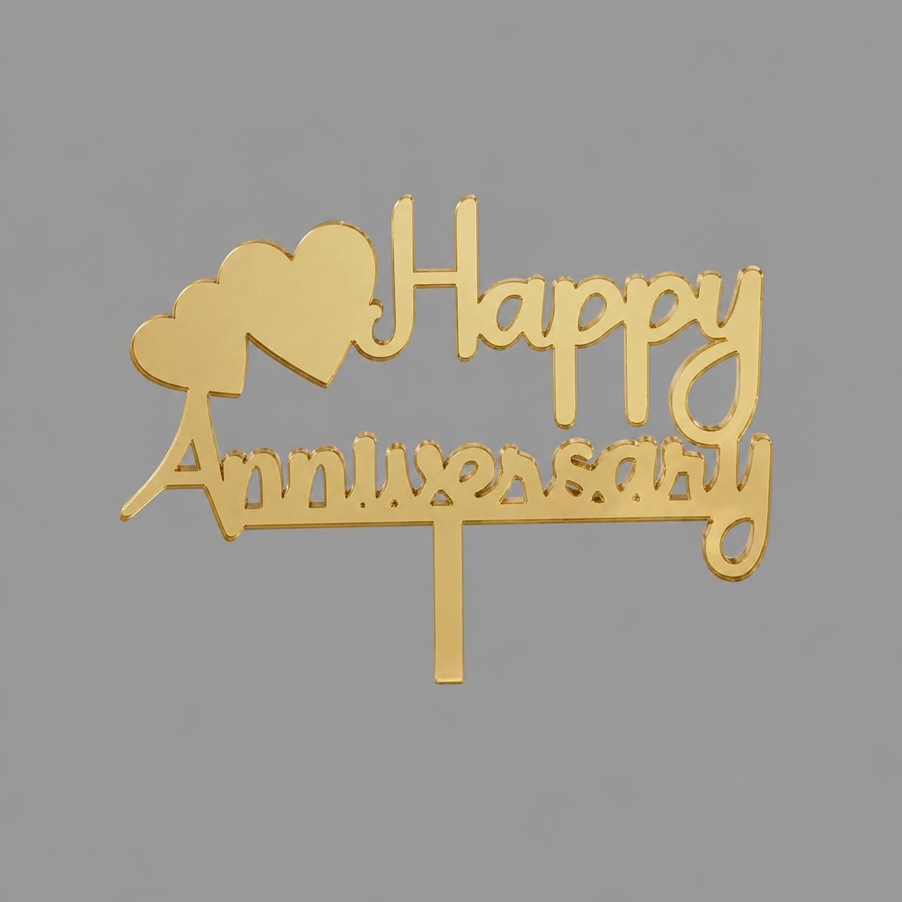 Heart Balloon Acrylic Cake Topper
