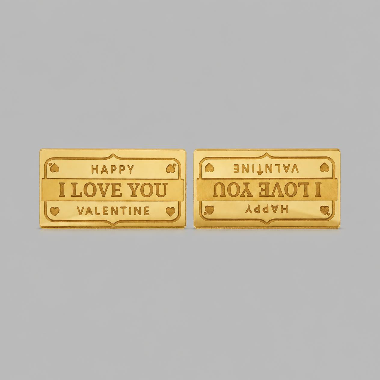 I Love U Acrylic Cake Topper