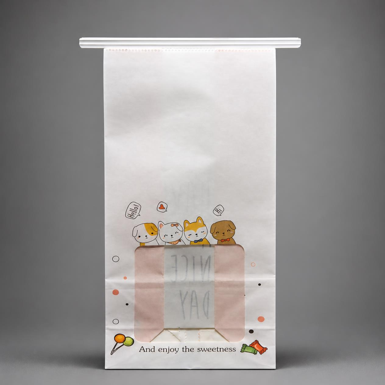 Nice Day Printed Paper Gift Bag with Window – Candy & Treat Packaging Bag
