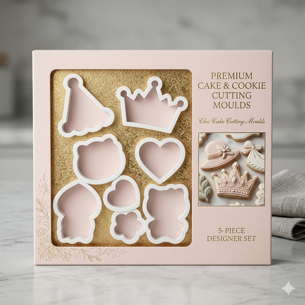 Princess Theme Plastic Cookie Cutter Set