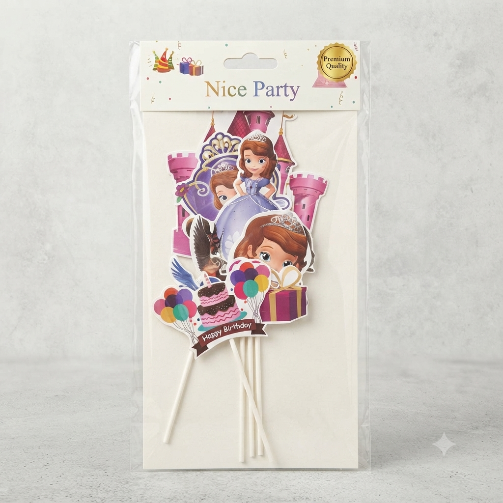 Princess Theme Cake Topper Set