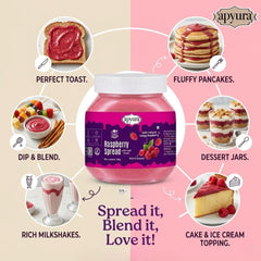 Apyura Raspberry Spread & Filling –| Tangy & Sweet Berry Flavour for Cakes, Desserts & Beverages