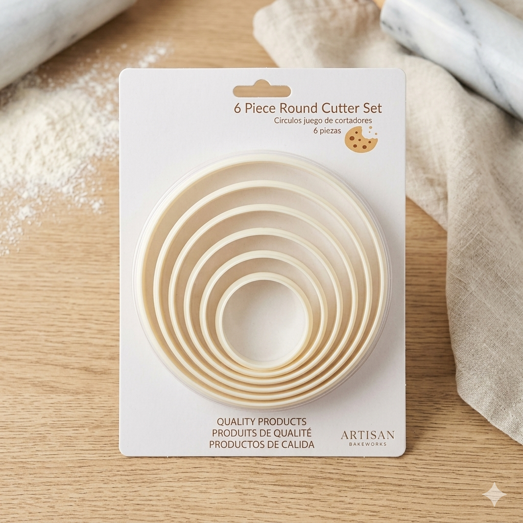 Round Plastic Cutter Set (6 Piece)