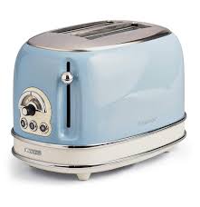 TOASTER Ariete 155 Vintage 2 Slice Toaster With 6 Toasting Levels BLUE