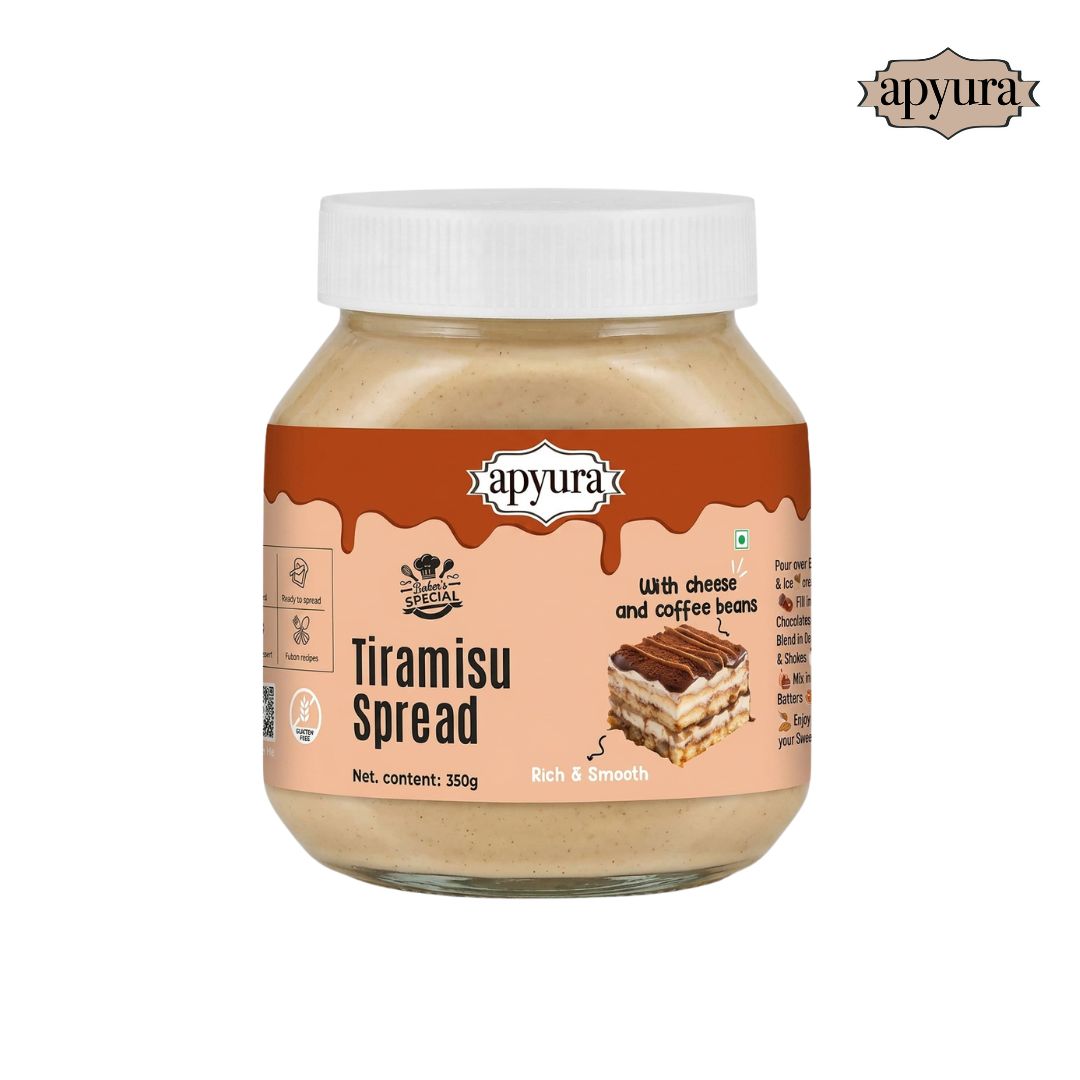 Apyura Tiramisu Spread & Filling –  | Coffee Cream Dessert Flavour for Cakes, Pastries & Beverages