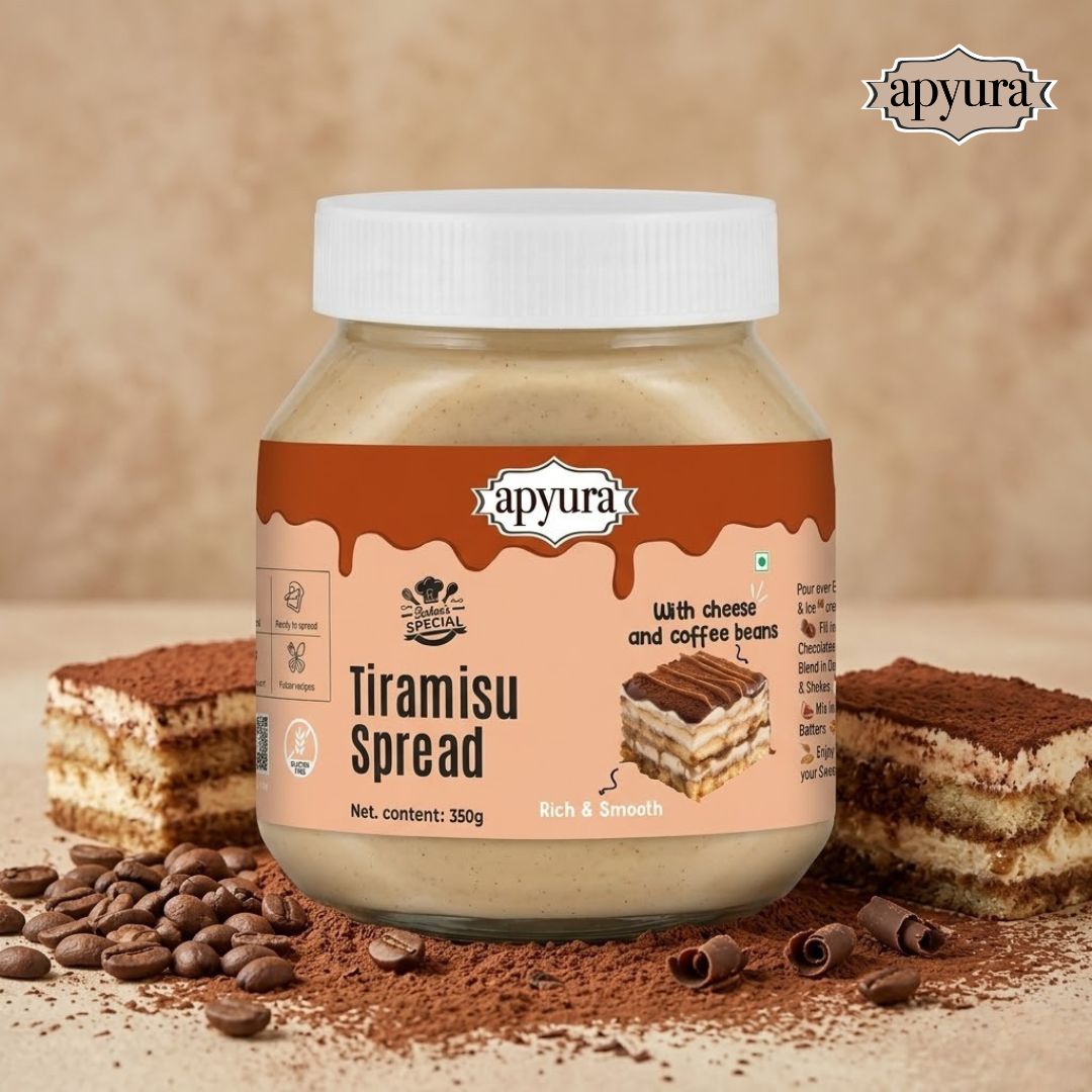 Apyura Tiramisu Spread & Filling –  | Coffee Cream Dessert Flavour for Cakes, Pastries & Beverages