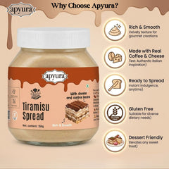 Apyura Tiramisu Spread & Filling | Premium Coffee Dessert Spread | Baking Cart
