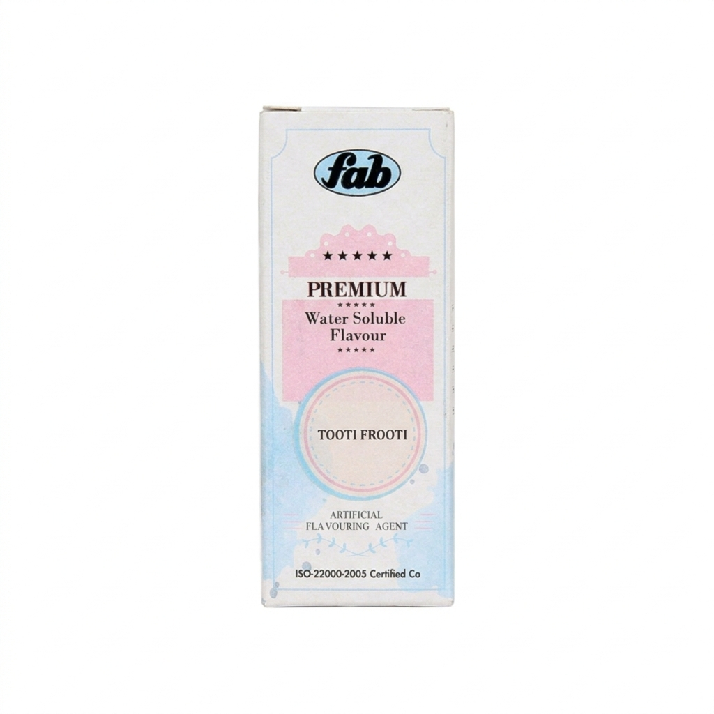 Fab Tutti Frutti Water Soluble Essence (WS) – Classic Mixed Fruit Flavour for Bakery, Desserts & Beverages