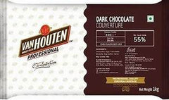 VAN HOUTAN DARK 55% CHOCOLATE 1KG