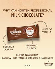 Van Houten Milk Chocolate Couverture (35.6% Cocoa) - 1 Kg