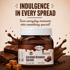 Apyura Caramel Brownie Spread & Filling | Chocolate Caramel Dessert Spread