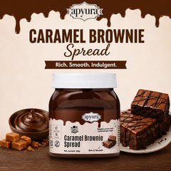 Apyura Caramel Brownie Spread & Filling | Chocolate Caramel Dessert Spread