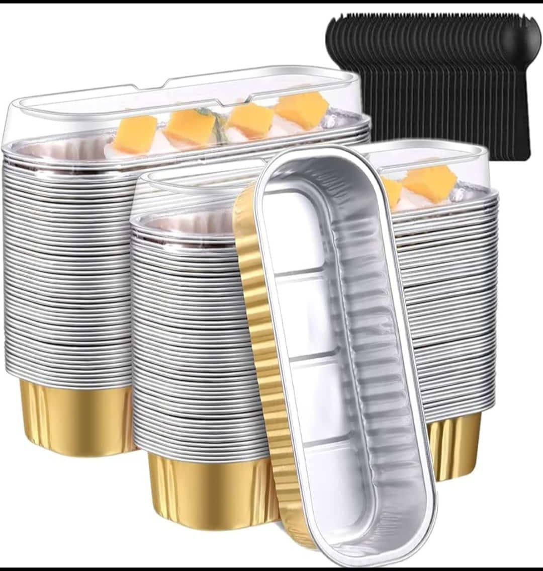 Premium Aluminium Foil Loaf Baking Pan with Transparent Lid