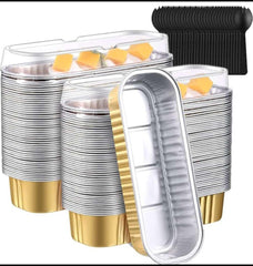 Premium Aluminium Foil Loaf Baking Pan with Transparent Lid