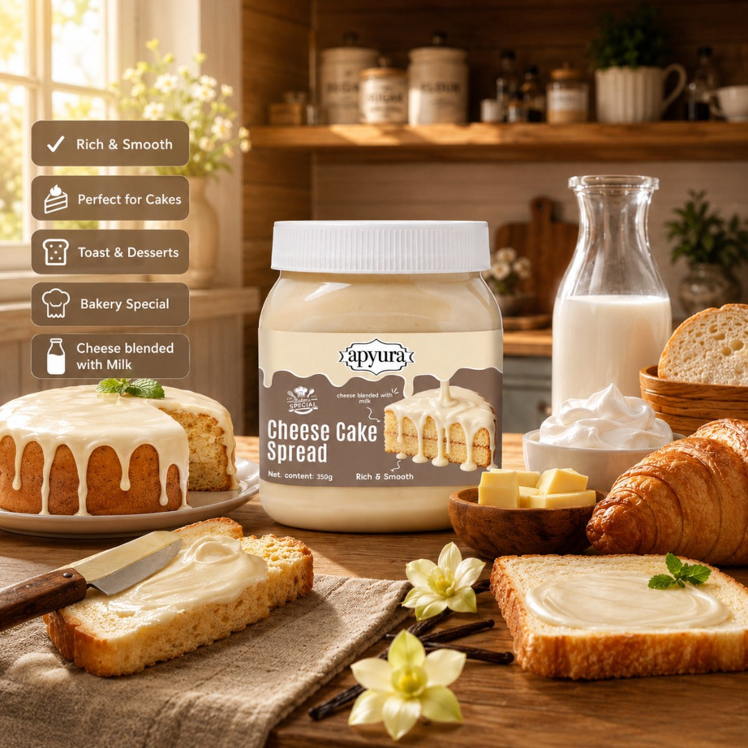 Apyura Cheesecake Spread – Rich & Smooth Cream Cheese Dessert Spread